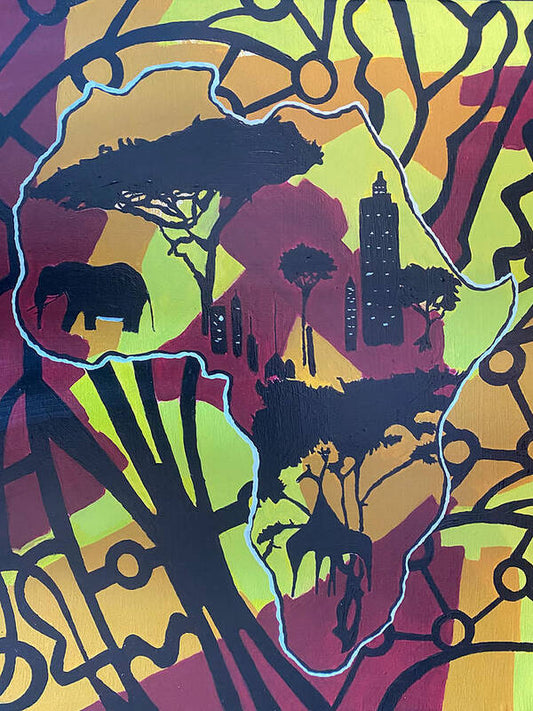 Africa City - Art Print