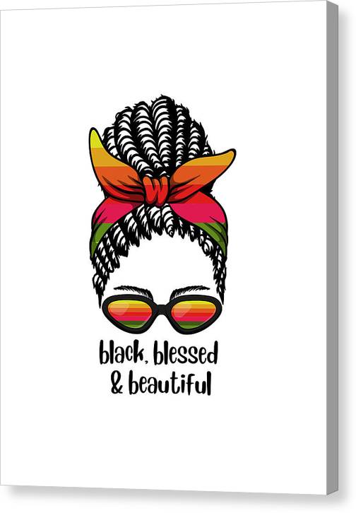 Black n Blessed - Canvas Print